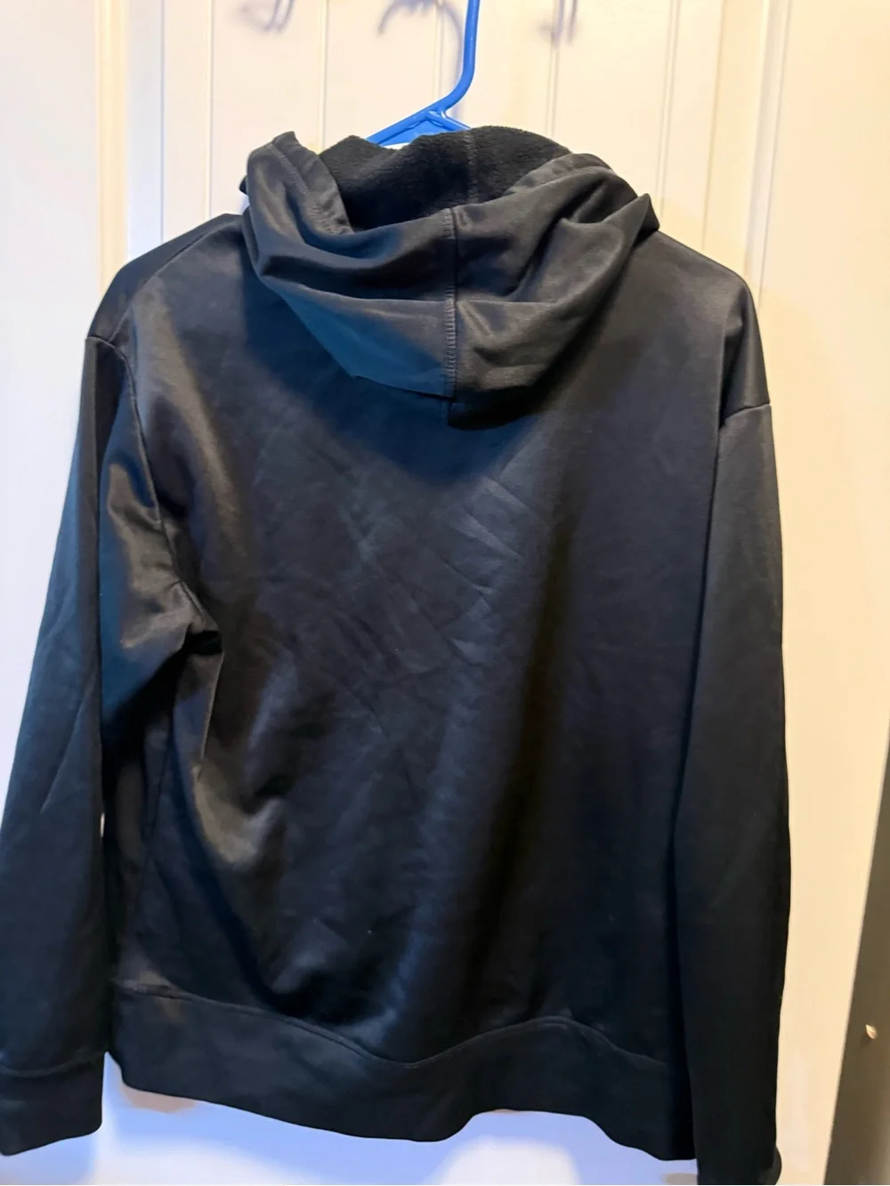 Reebok Black Hoodie with Small Red Logo